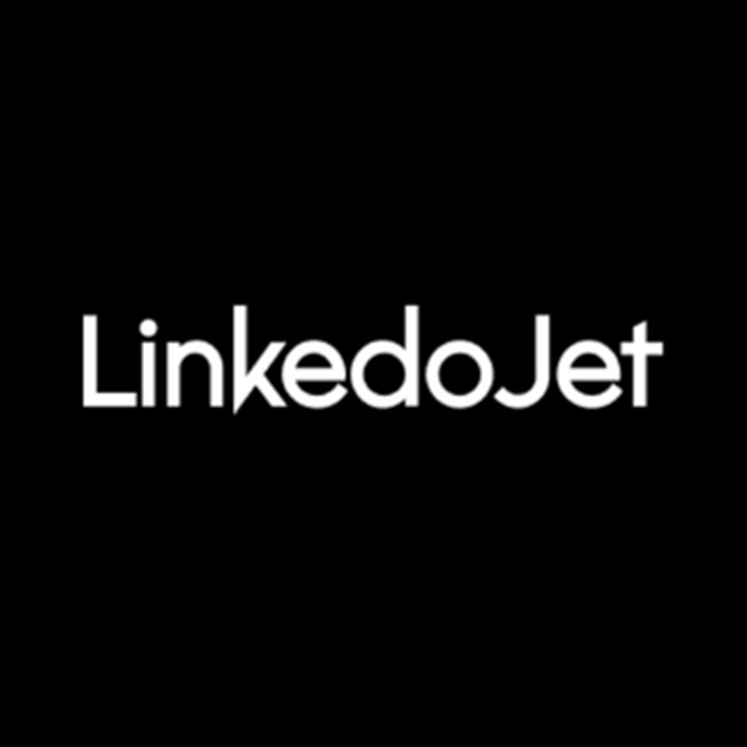 LinkedoJet logo featuring the word 'LinkedoJet' in white text on a black background.