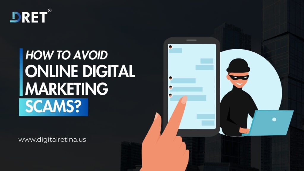 Tips for avoiding digital marketing scams.